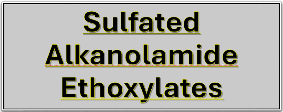 Sulfated Alkanolamide Ethoxylates
