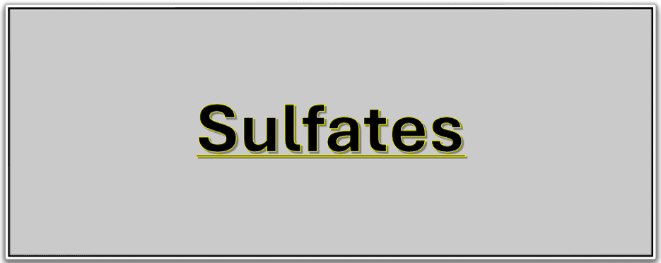 Sulfates